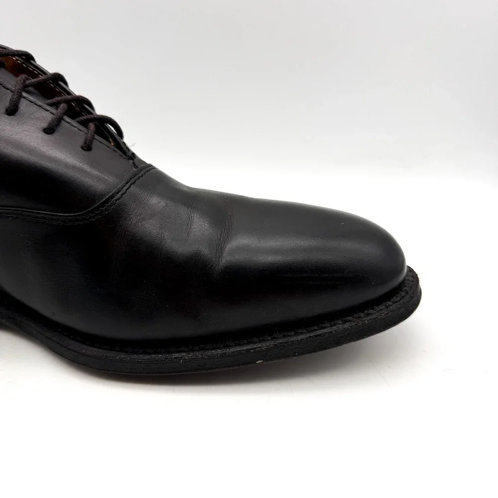Alden 932 Plain Toe Bal Oxford Mens Size 11 B/D Black Leather Dress Shoes